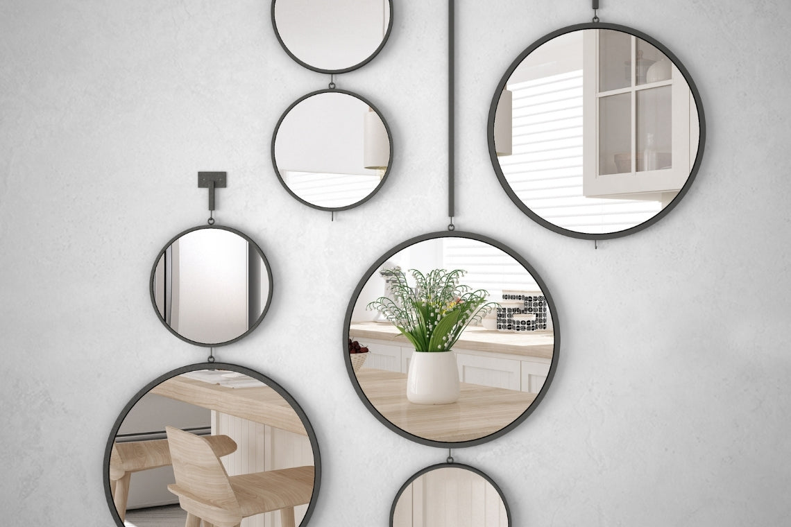 several mirrors wall mirror design